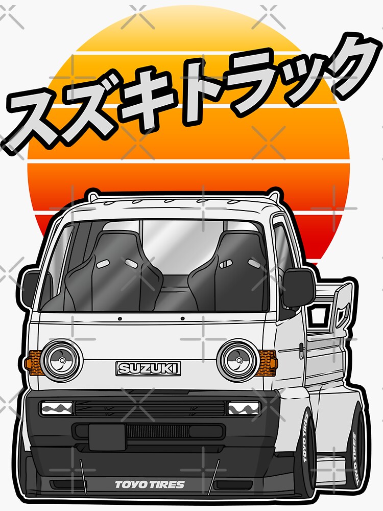 Sticker Carry and Suzuki logo - Suzuki