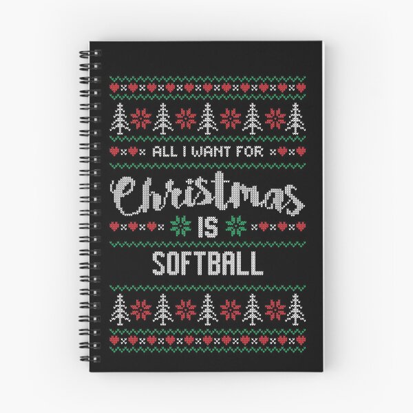 Item preview, All I Want For Christmas Is Softball designed and sold by teesaurus.
