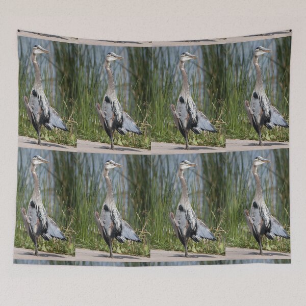 Item preview, Blue Heron Warming Up designed and sold by PsychoAlien.com.