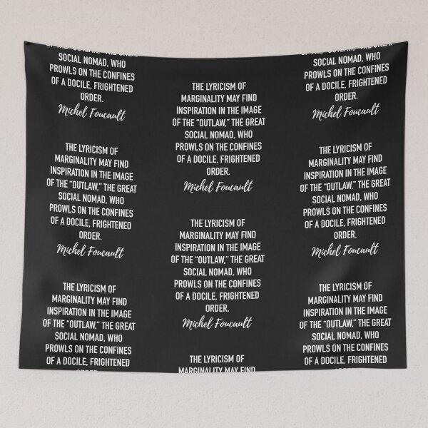 Item preview, Michel Foucault Quote - The lyricism of marginality designed and sold by isstgeschichte.