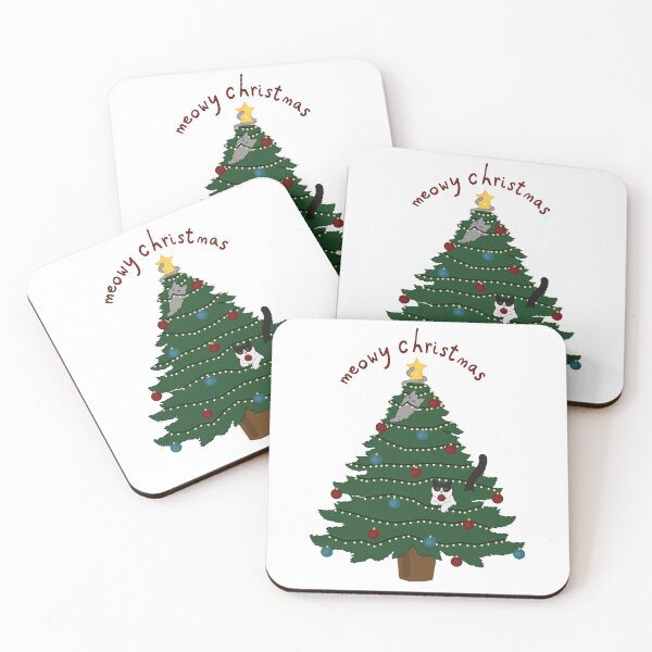 Item preview, Meowy Christmas: Cats In A Christmas tree designed and sold by Ella's  Doodles And Designs.
