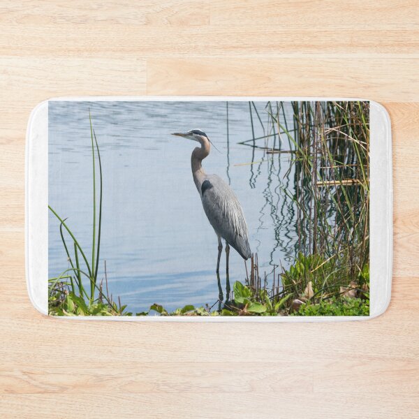 Item preview, Great Blue Heron On The Waters Edge  designed and sold by PsychoAlien.com.