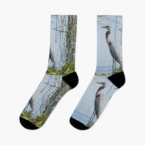 Item preview, Great Blue Heron On The Waters Edge  designed and sold by PsychoAlien.com.