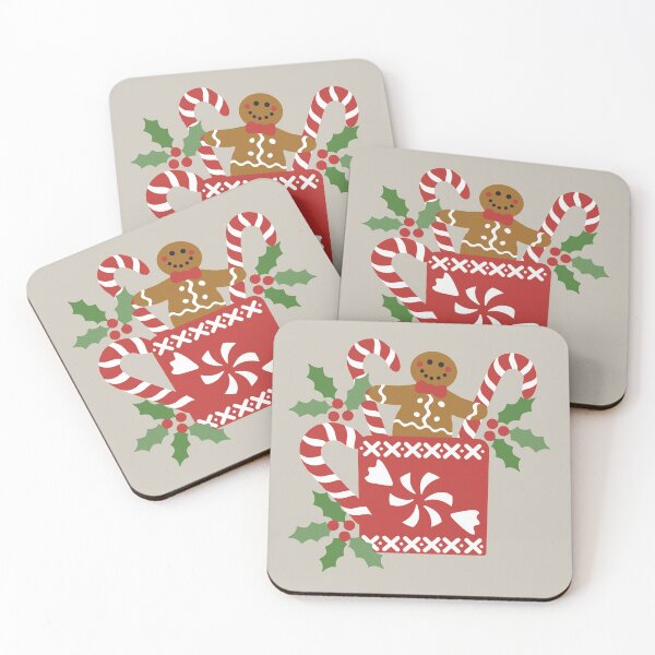 Item preview, Christmas Gingerbread Man with Peppermint designed and sold by JoniandCo.