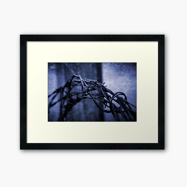 Tangled Up In Blue Framed Art Print