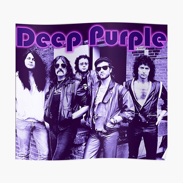 1 English Hard Rock Band Star Classic Music Legends Poster B/&W Deep Purple