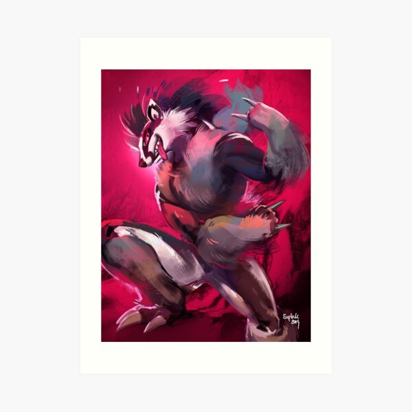 Obstagoon Art Print
