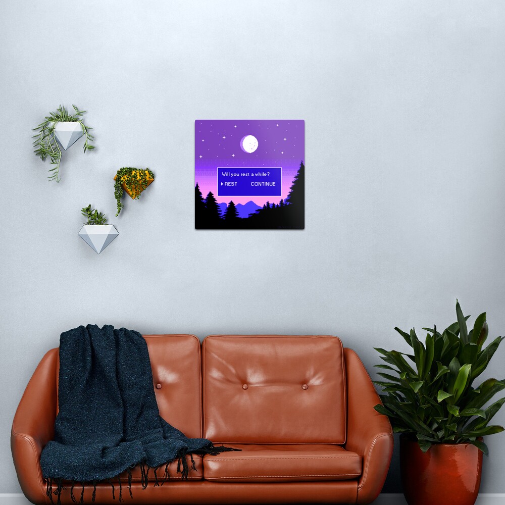 Video Game Aesthetic Metal Print