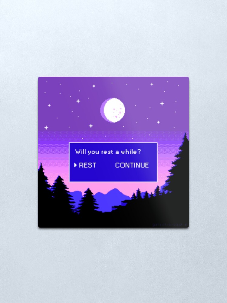 Alternate view of Video Game Aesthetic Metal Print