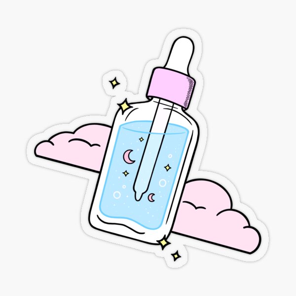 Suero de belleza mágica Pegatina transparente