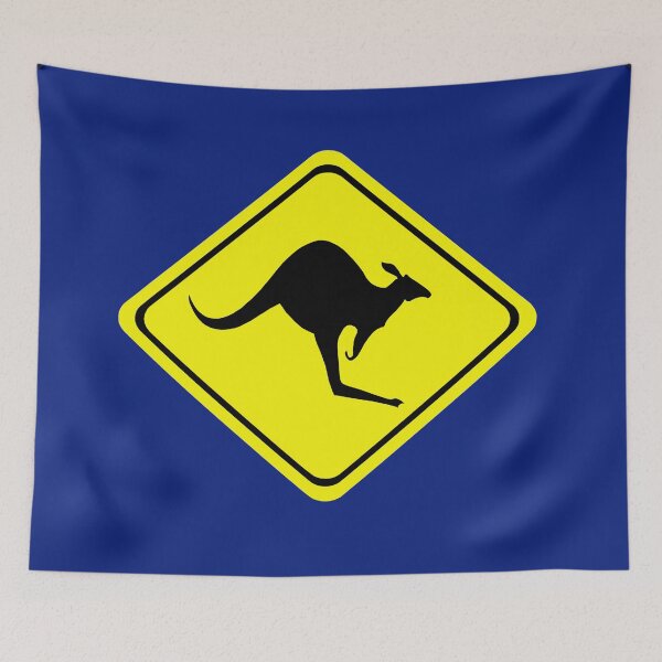 Item preview, Kangaroo Crossing Sign designed and sold by Jeremy Crotty.