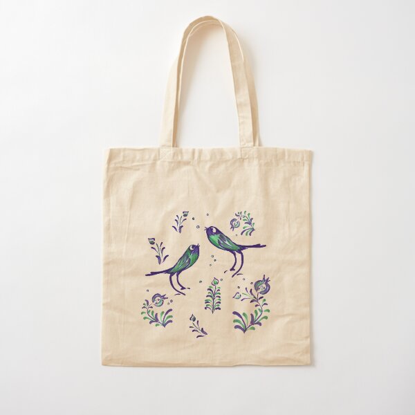 Granada · Pareja de pajaritos enamorados · Estilo Albaicín Bolsa de algodón