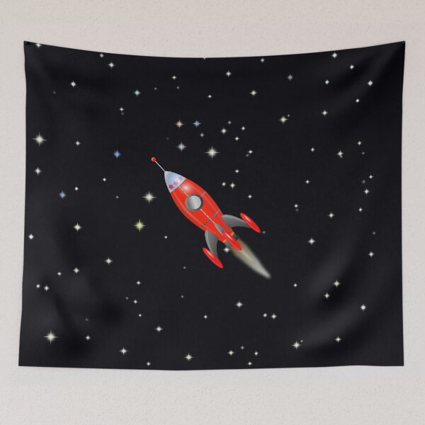 Item preview, Rocket ship with stars  designed and sold by MHen.