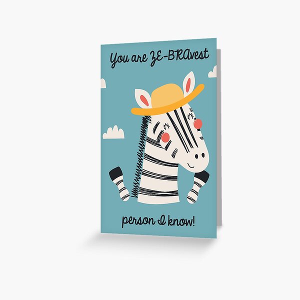 Item preview, YOU ARE ZE-BRAVEST PERSON I KNOW designed and sold by Paper Bee Gift Shop.