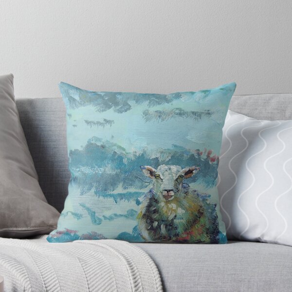 Item preview, Colorful sheep painting - Out of the Stormy Sky designed and sold by MikeJory.