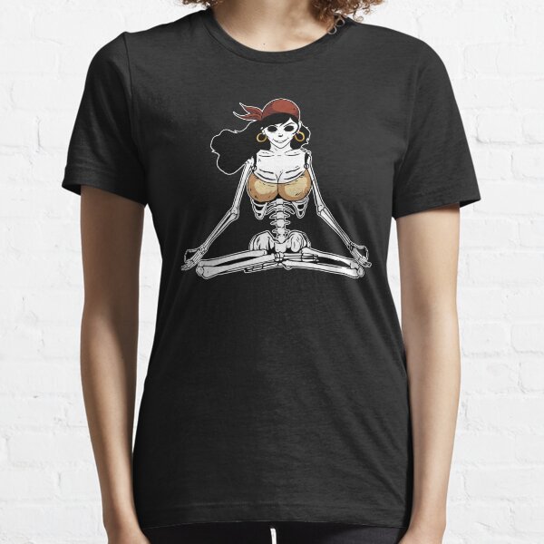 Skelett Yoga Frau. Essential T-Shirt