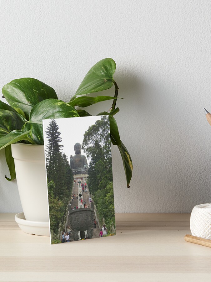 Tian Tan Buddha, Hong Kong, Big Buddha Statue Art Board Print for Sale by  newburyboutique