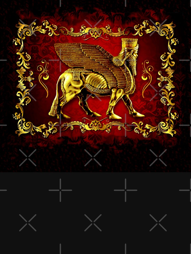 Assyrian LAMASSU ( WInged Bull) by doniainart