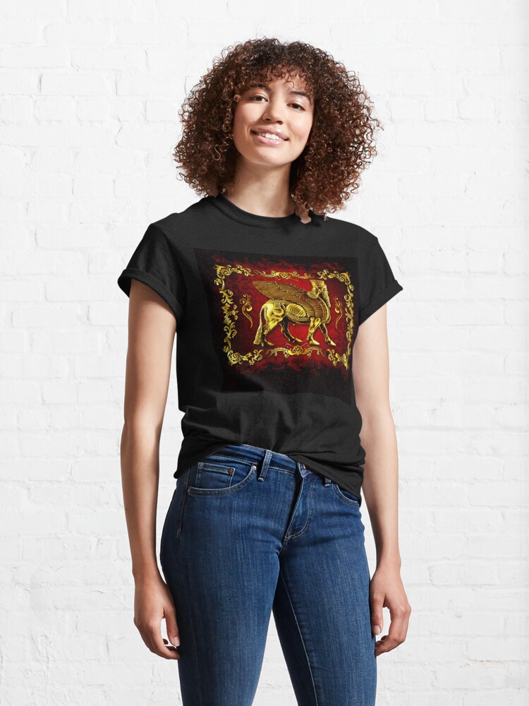 Alternate view of Assyrian LAMASSU ( WInged Bull) Classic T-Shirt