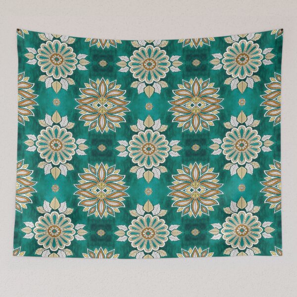 Item preview, Moroccan Floral - emerald designed and sold by jenuinedesigns.