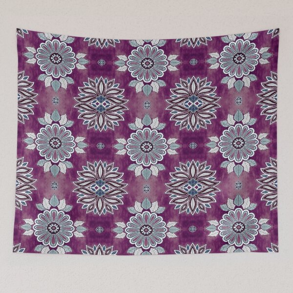 Item preview, Moroccan Floral - amethyst designed and sold by jenuinedesigns.