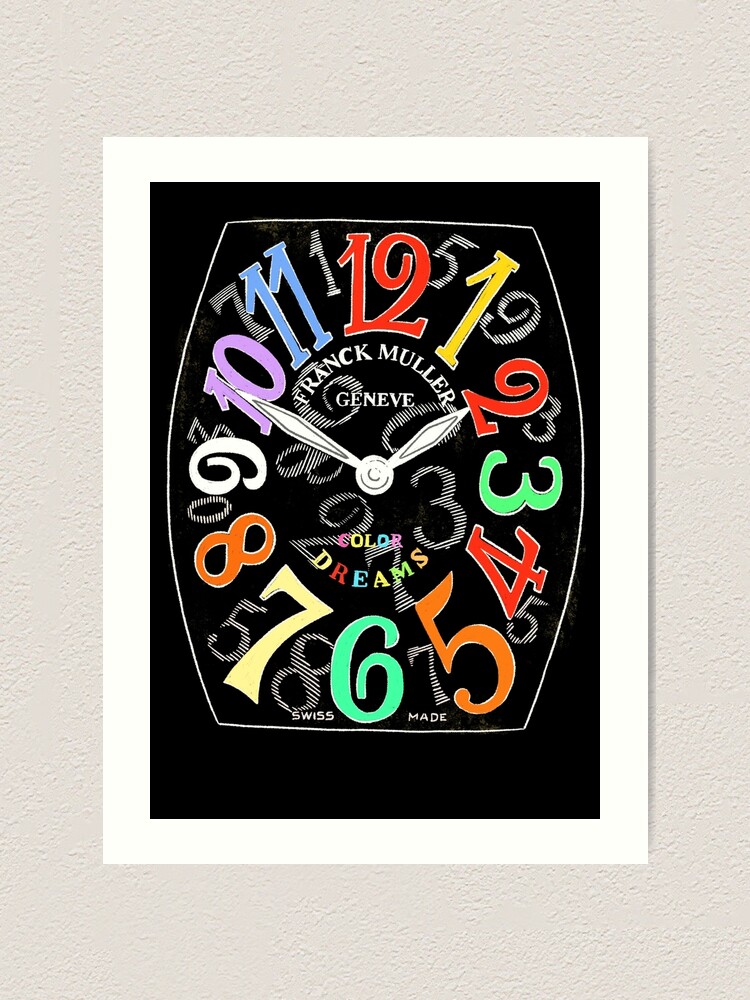 Franck Muller Color Dreams hand drawn watch face