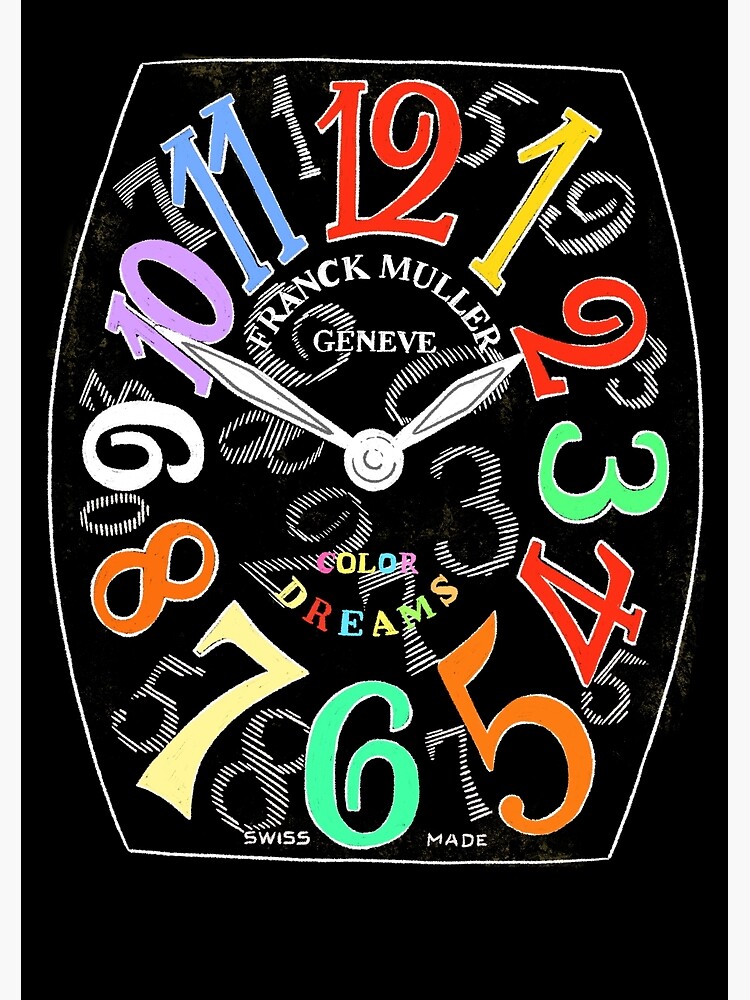 Franck Muller Color Dreams hand drawn watch face