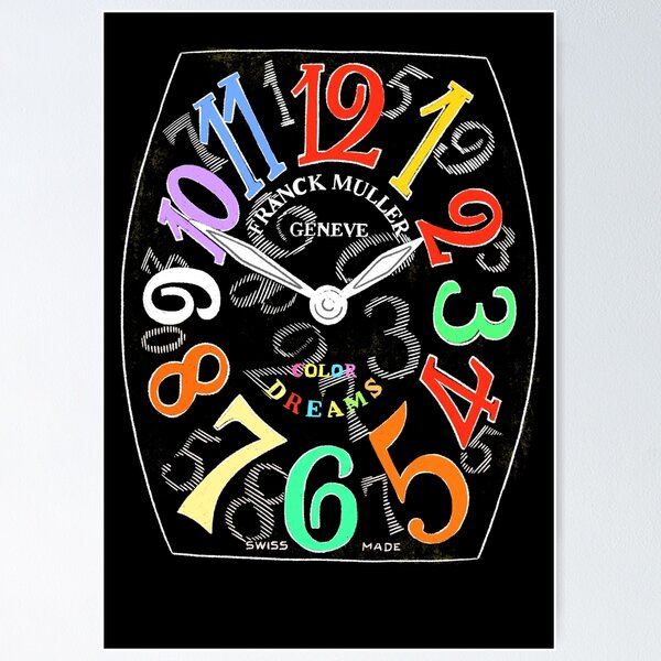 Franck Muller Color Dreams hand drawn watch face