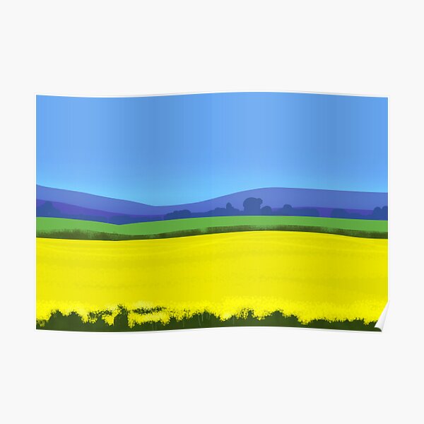 Oilseed Rape Field Poster