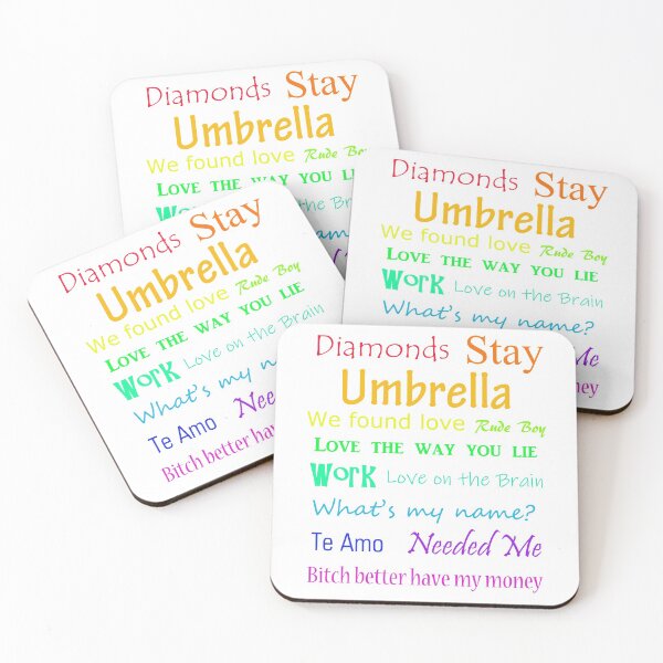 Item preview, Rihanna Song Titles designed and sold by Emilie Boulter.