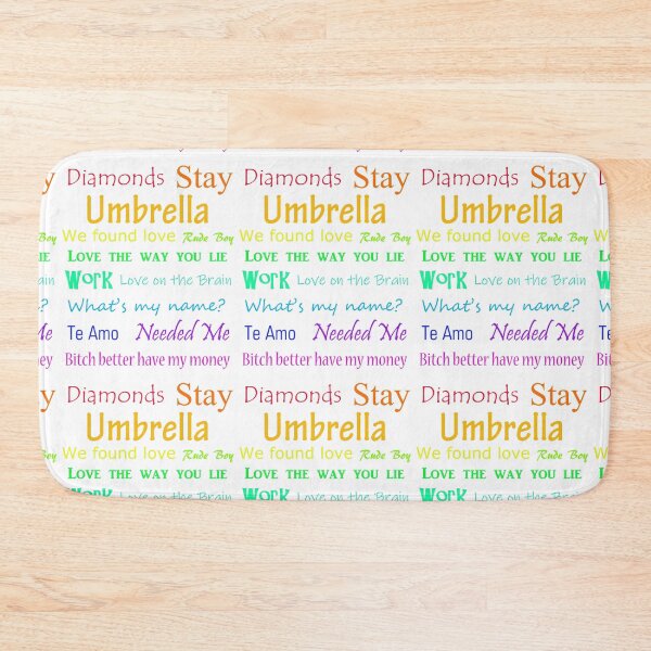 Item preview, Rihanna Song Titles designed and sold by Emilie Boulter.