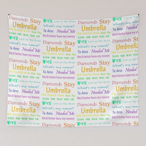 Item preview, Rihanna Song Titles designed and sold by Emilie Boulter.