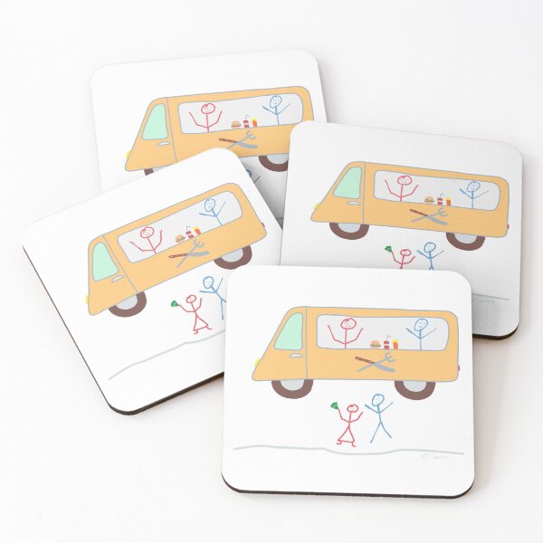 Item preview, Food Truck Stick Figure Food Truck Food Drink designed and sold by KlareLinie.