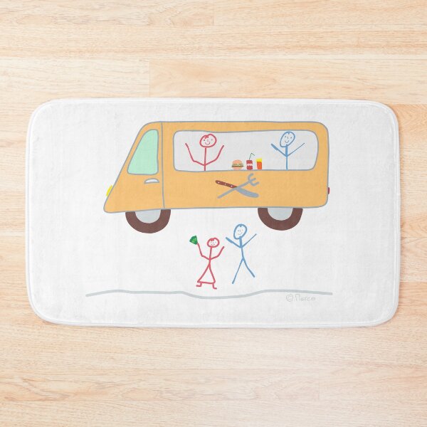 Item preview, Food Truck Stick Figure Food Truck Food Drink designed and sold by KlareLinie.