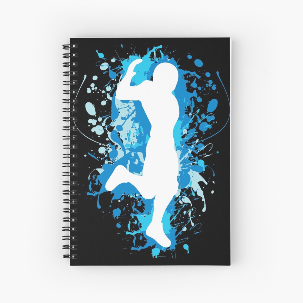 Gaming Hype Dance Emote Blue Spiral Notebook By Rainbowdreamer Redbubble - roblox baby dance emote