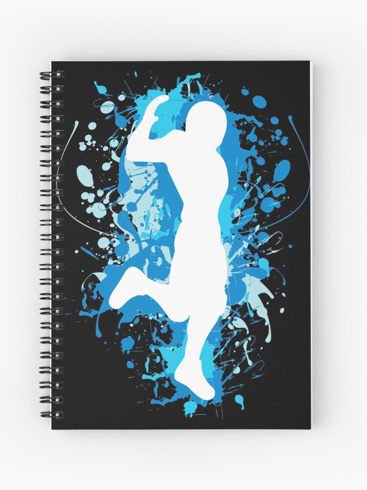 Gaming Hype Dance Emote Blue Spiral Notebook By Rainbowdreamer Redbubble - roblox emote dances secret code