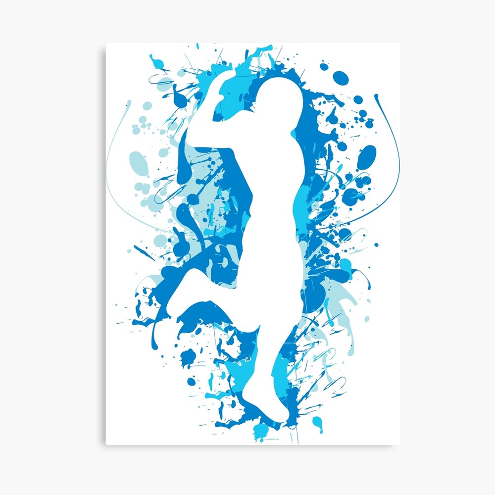 Gaming Hype Dance Emote Blue Canvas Print By Rainbowdreamer Redbubble - how to get hype dance in roblox