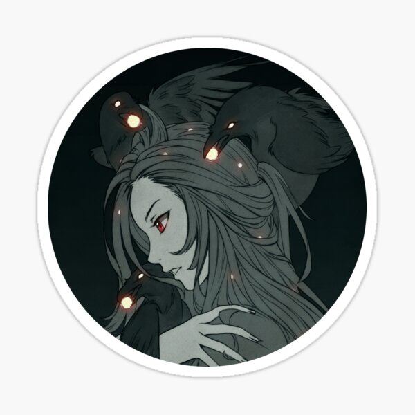 scary anime girl stickers  redbubble