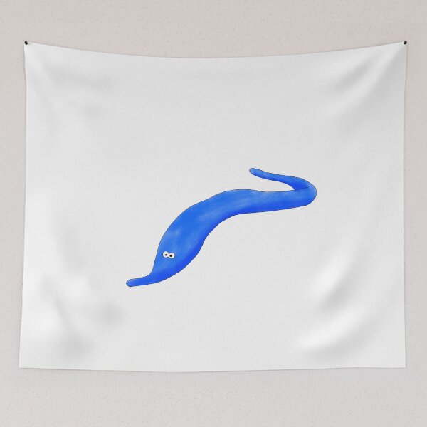 Item preview, worm on string - blue designed and sold by cameronbaba.