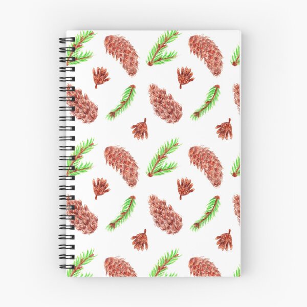 Item preview, Woodland Pine Cones Pattern on White designed and sold by Ivy Lily Art.
