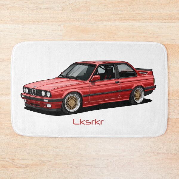 Artikelvorschau, Roter E30 im Racing-Look - Artwork entworfen und verkauft von Lksrkr.