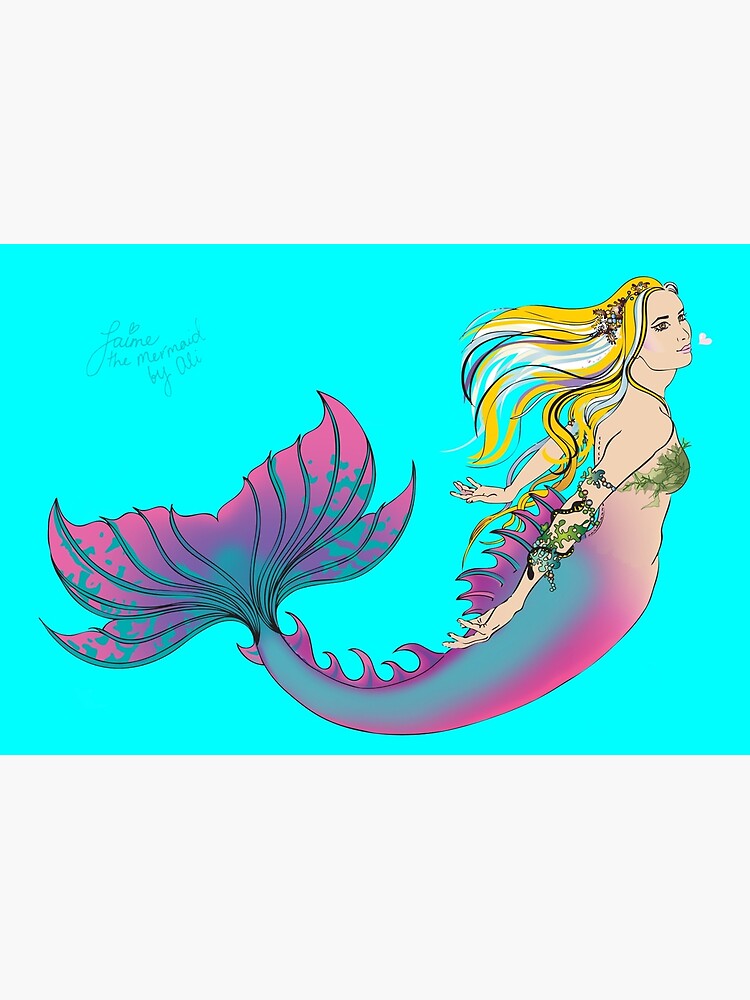 Aqua Hardcover Journal: Jaime the Mermaid by Ali by jaimethemermaid