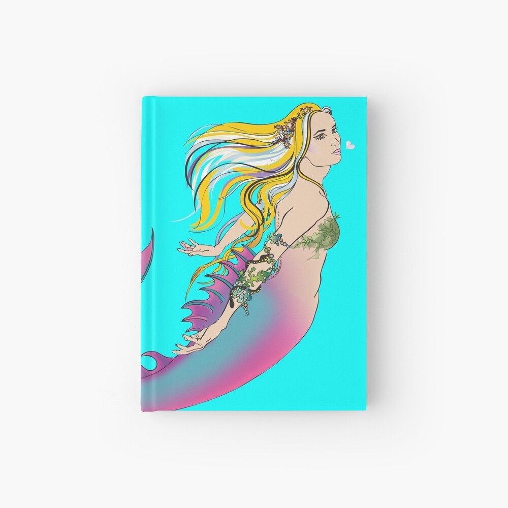 Aqua Hardcover Journal: Jaime the Mermaid by Ali Hardcover Journal