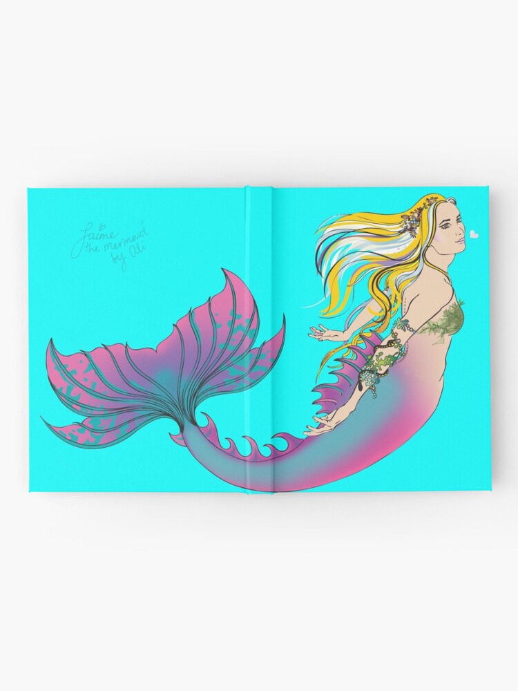Alternate view of Aqua Hardcover Journal: Jaime the Mermaid by Ali Hardcover Journal
