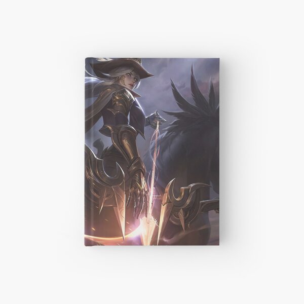championship ashe splash art league of legends hardcover journal by challengerb redbubble redbubble