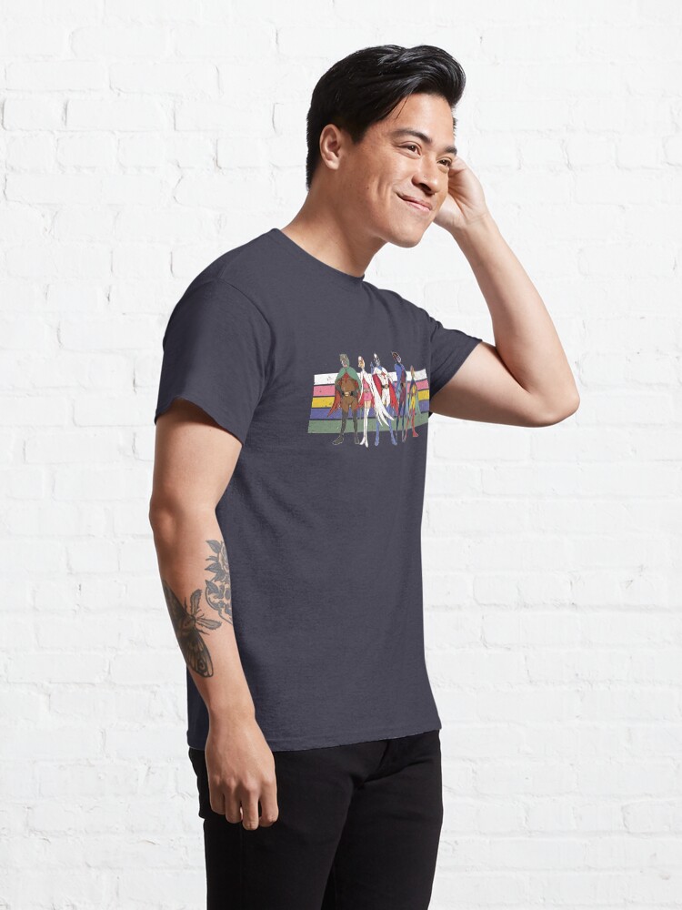 Alternate view of G Force Battle of the Planets Retro Stripe Classic T-Shirt