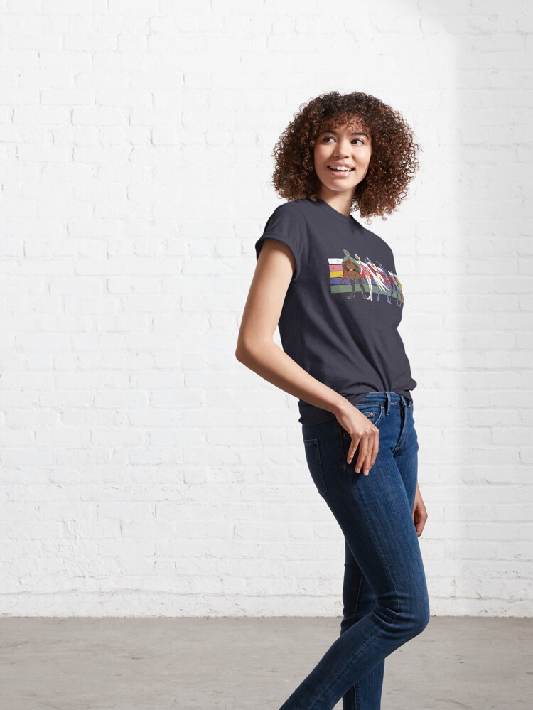 Alternate view of G Force Battle of the Planets Retro Stripe Classic T-Shirt
