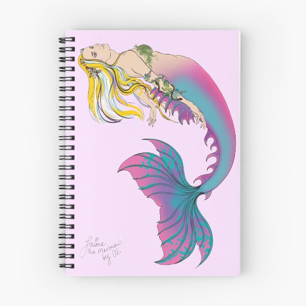 Item preview, Pink Spiral Notebook: Jaime the Mermaid by Ali designed and sold by jaimethemermaid.