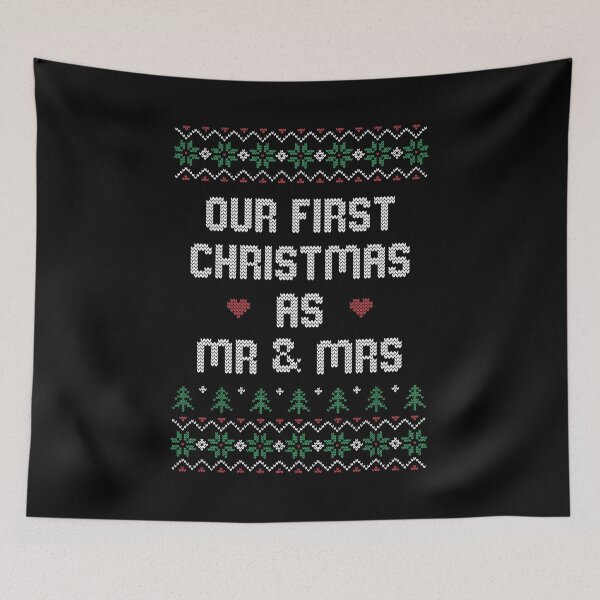 Item preview, Our First Christmas As Mr and Mrs designed and sold by teesaurus.