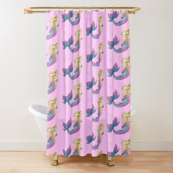 Bathroom Accessories: Jaime the Mermaid by Ali Shower Curtain